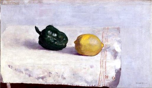 Odilon Redon - Stilleven met paprika en citroen - 0334829 - Gemeentemuseum Den Haag
