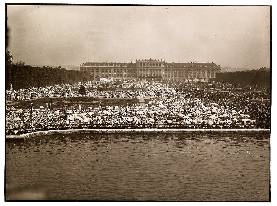 Regierungsjubiläum 1908 Kinderhuldigung Schönbrunn