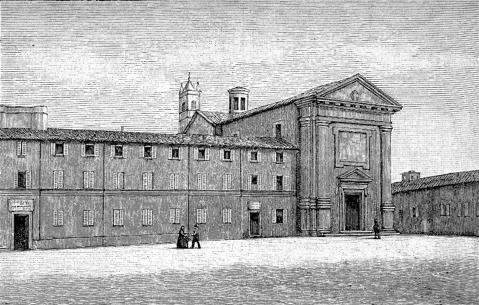Reggio Emilia – Musei e Chiesa di san Francesco (xilografia)