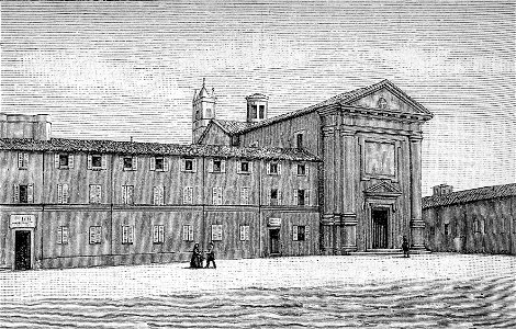 Reggio Emilia – Musei e Chiesa di san Francesco (xilografia)
