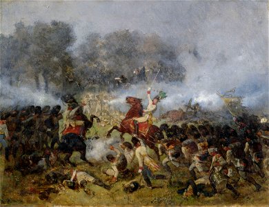 Reinhold Braun Infanteriegefecht im Pulverdampf