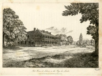 Relais de poste de Laharie dans le pays des Landes Post House at Laharie in the Pays des Landes - Fonds Ancely - B315556101 A BATTY 1 224