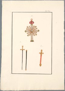 Regalia Vrijmetselarij, Rit Francais, Planche XIV, objectnr A 16125
