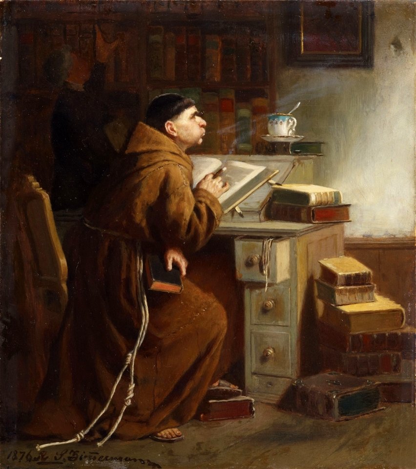 Reinhard Sebastian Zimmermann Rauchender Kapuzinermönch