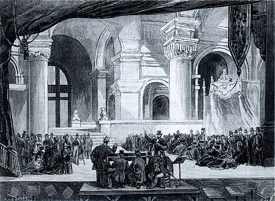 Rehearsal of 1875 Paris revival of Hamlet by Ambroise Thomas GNO3-1270