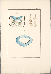 Regalia Vrijmetselarij, Rit Ecossais, Planche XVII, objectnr A 16128