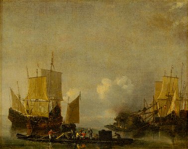 Reinier Nooms - Ships being repaired