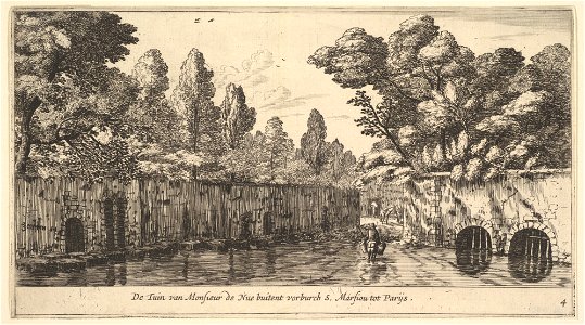 Reinier Nooms, The Garden of M. de Nue Outside of the Suburb of S. Marceau near Paris