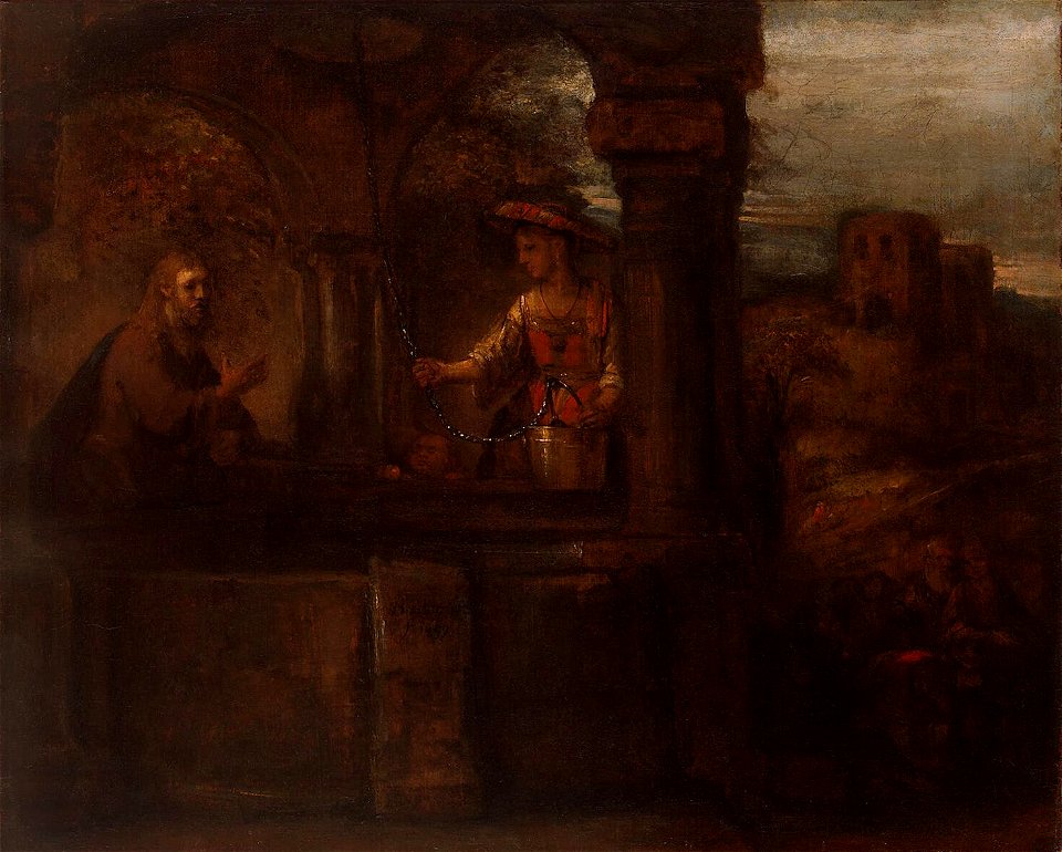 Rembrandt - Christ and the Woman of Samaria