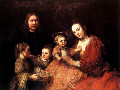 Rembrandt - Family Group - WGA19144