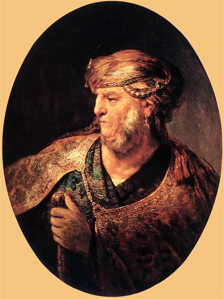 Rembrandt - Portrait of a Man in Oriental Garment - WGA19197