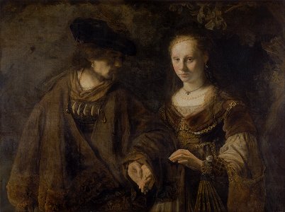 Rembrandt (circle of) - The Betrothal - Google Art Project