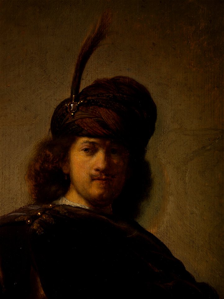 Rembrandt - Portrait de l'artiste en costume oriental - musée des Beaux-Arts de la ville de Paris - 3