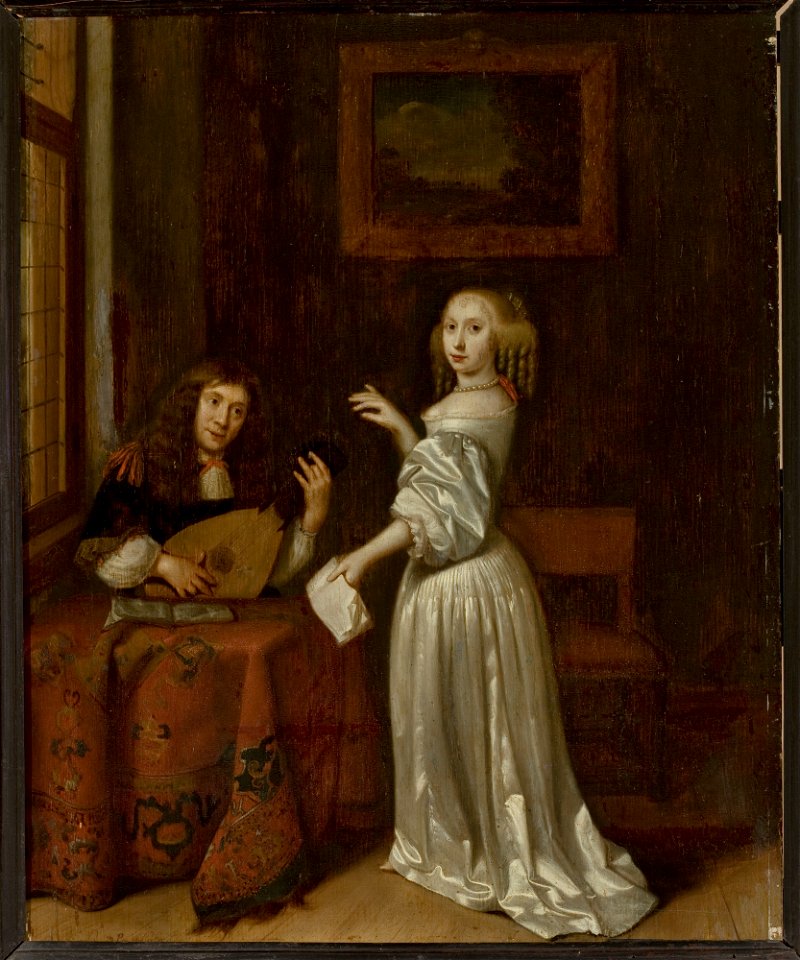 Reinier de la Haye - Singing lesson - M.Ob.1735 MNW - National Museum in Warsaw