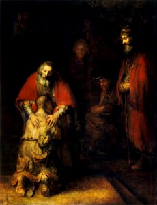 Rembrandt - The Return of the Prodigal Son - WGA19133. Free illustration for personal and commercial use.
