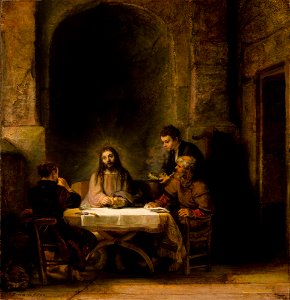 Rembandt The Supper at Emmaus. Free illustration for personal and commercial use.