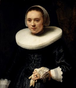 Rembrandt - Portrait of a Woman with Gloves - NGI.808
