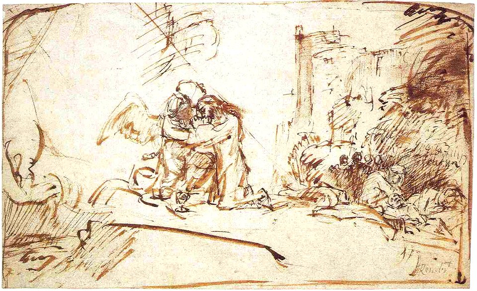Rembrandt Christ Comforted by the Angel