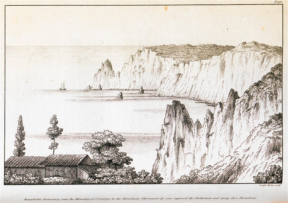 Remarcable Promontory near the Monastery of St George in the Heracleotic Cherronesus - Clarke Edward Daniel - 1810