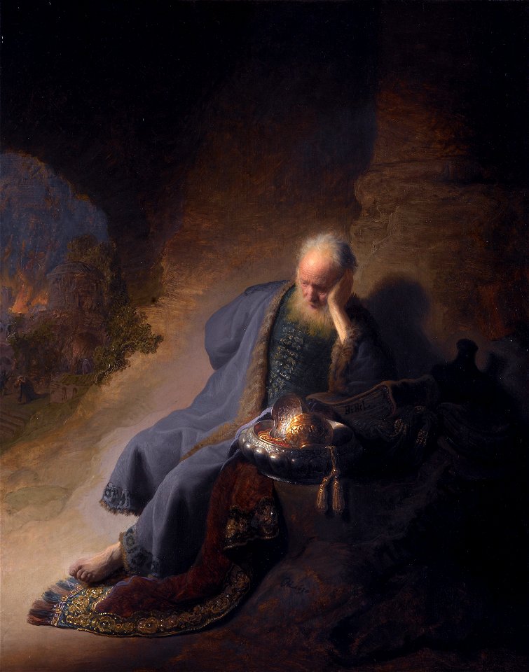 Rembrandt - Jeremiah lamenting