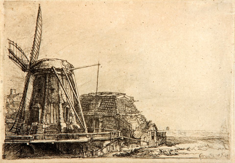 Rembrandt - The windmill - Google Art Project