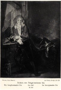 Rembrandt - Portrait of Jan Six by a Window