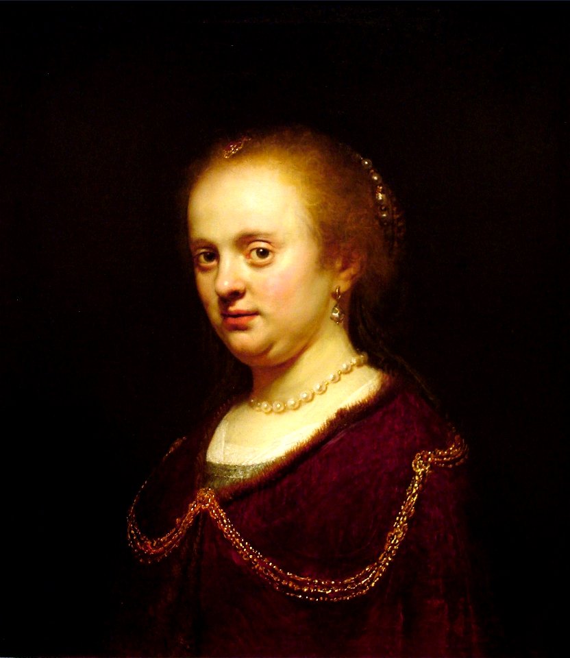 Rembrandt (círculo) - Retrato da irmã, Lisbeth van Rijn, 1633