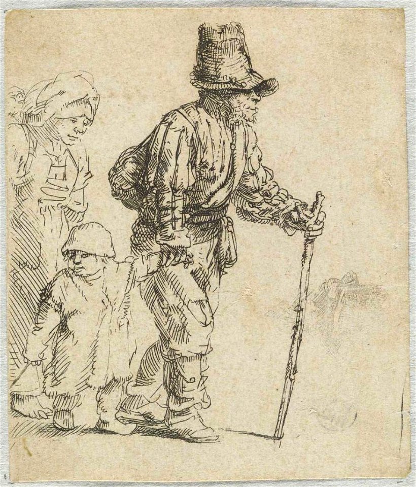 Rembrandt - O camponês e sua família, c.1652