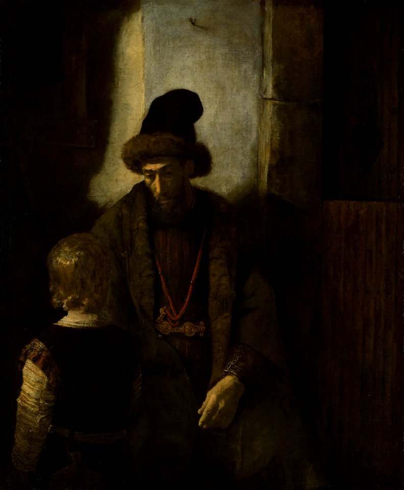 Rembrandt Harmenszoon van Rijn - Jacob's Farewell to Benjamin - 1937.463 - Art Institute of Chicago