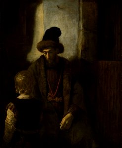Rembrandt Harmenszoon van Rijn - Jacob's Farewell to Benjamin - 1937.463 - Art Institute of Chicago