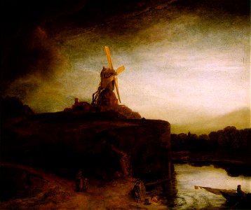 Rembrandt - The Mill - WGA19230. Free illustration for personal and commercial use.