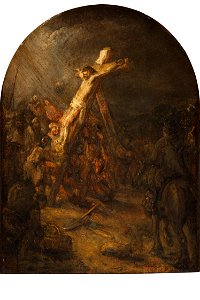 Rembrandt - Raising of the Cross - 95.1946. Free illustration for personal and commercial use.