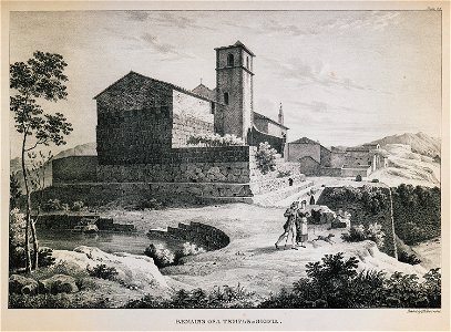 Remains of a temple at Signia - Dodwell Edward - 1834