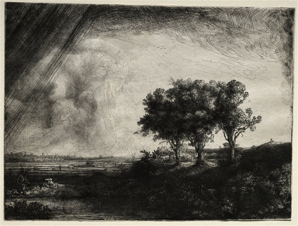 Rembrandt van Rijn (Dutch, 1606-1669) - The Three Trees - 1966.334 - Cleveland Museum of Art