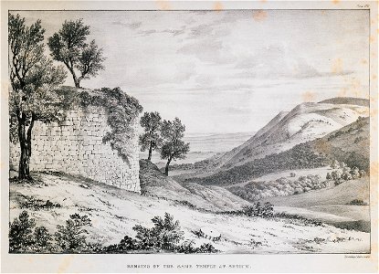 Remains of the same temple at Setium - Dodwell Edward - 1834