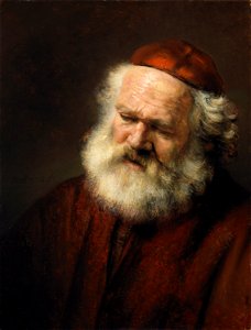 Rembrandt van Rijn (follower) - Head of an old man (19th-century)