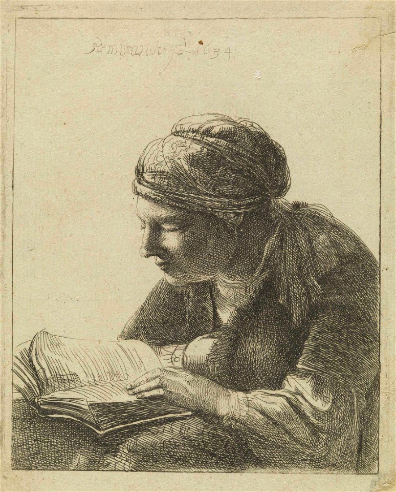 Rembrandt - A leitora, 1634