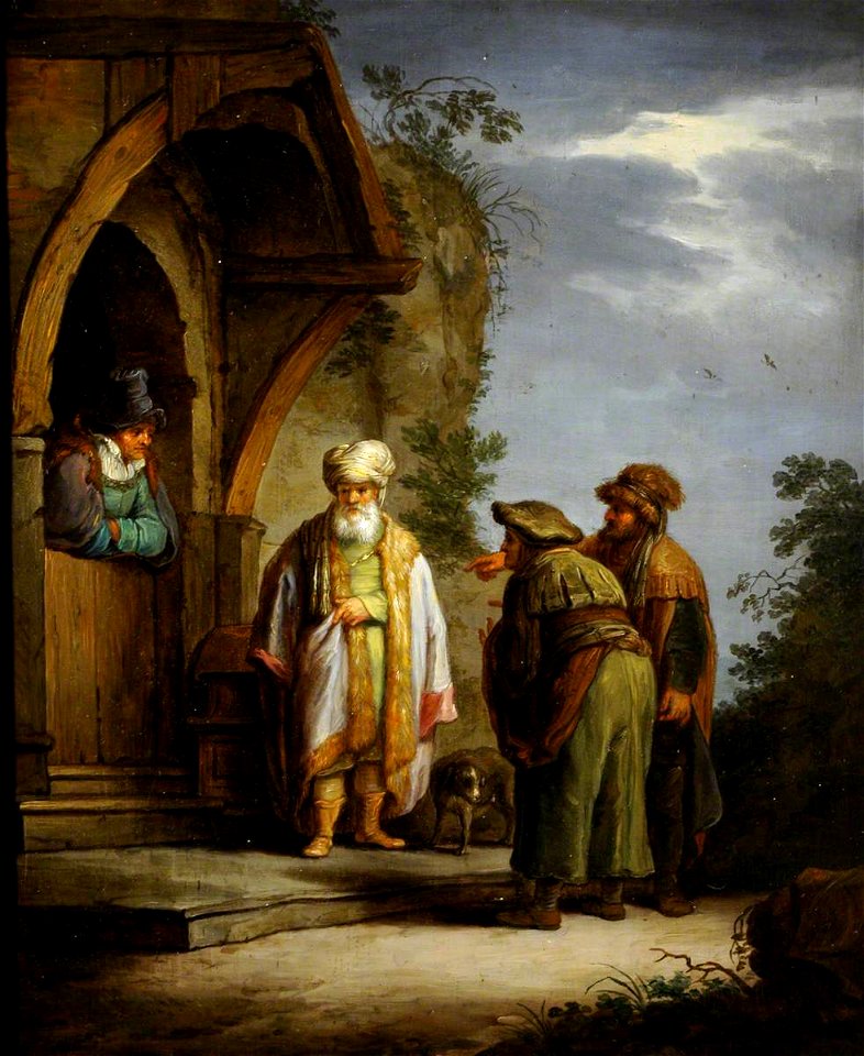 Rembrandt van Rijn (1606-1669) (imitator of) - Job Chidden by His Friends - 290240 - National Trust