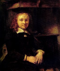 Rembrandt Portrait of Jan Boursse, Sitting by a Stove
