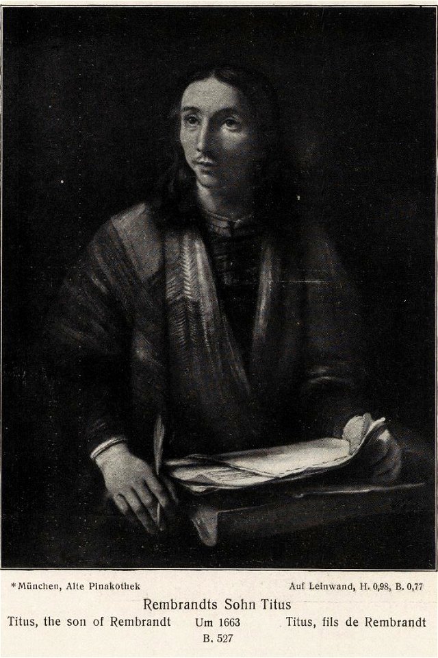 Rembrandt - Portrait of a Young Man with Pen and Papers