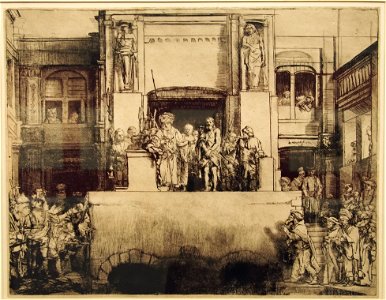 Rembrandt Christ presented to the people01