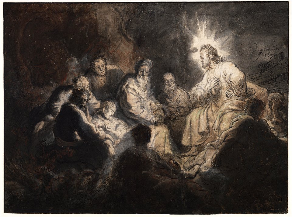 Rembrandt Jesus and his Disciples