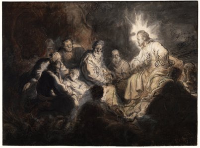 Rembrandt Jesus and his Disciples