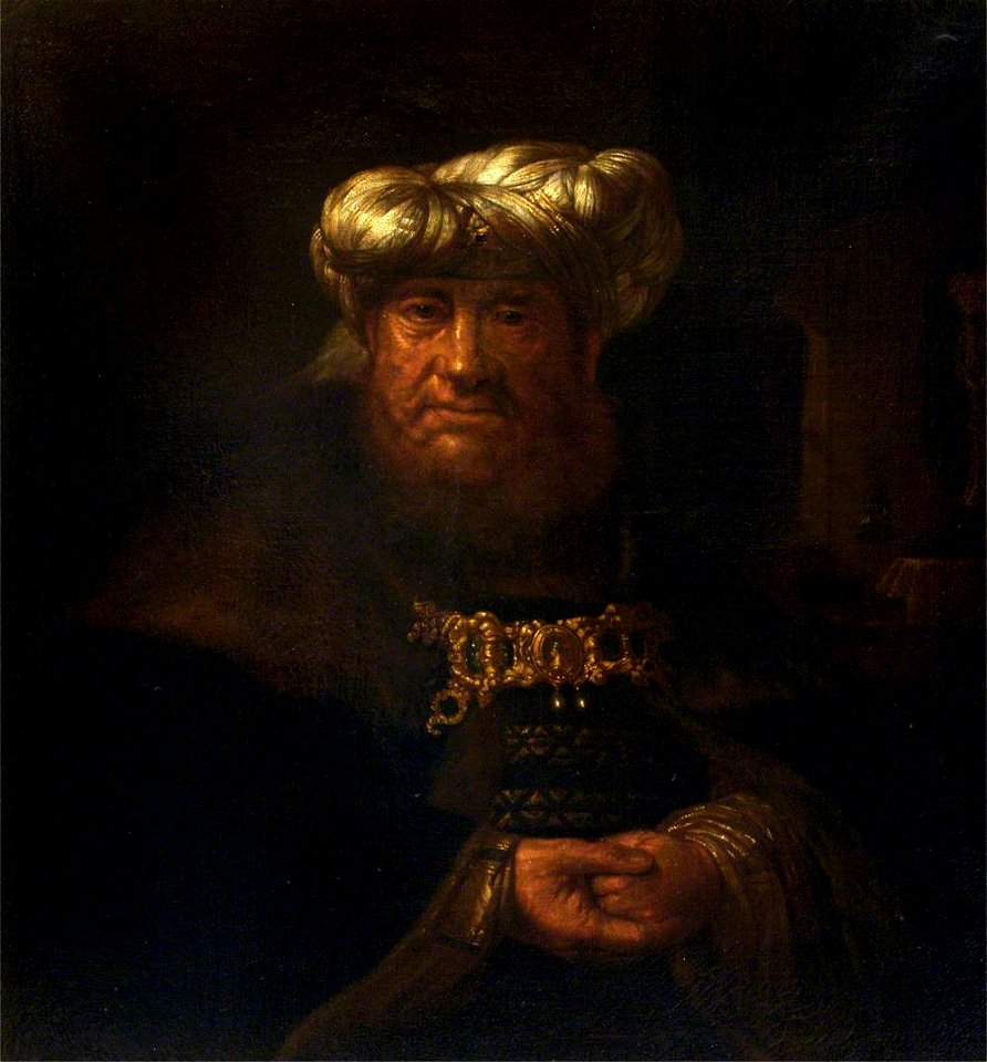 Rembrandt van Rijn (1606-1669) (after) - King Uzziah Stricken with Leprosy (^) - 1257105 - National Trust