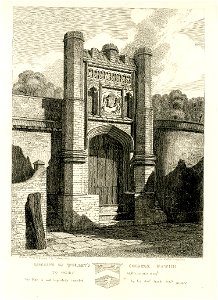 Remains of Wolsey's College Ipswich by Henry Davy. Free illustration for personal and commercial use.