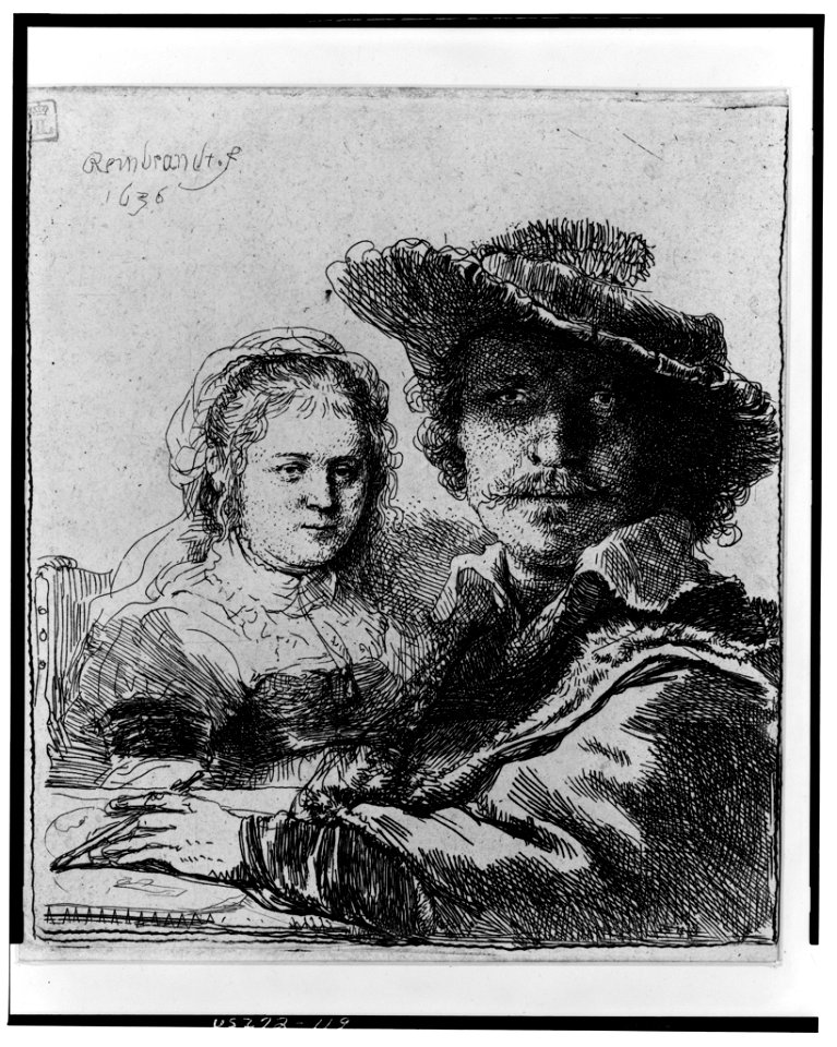 Rembrandt and his wife Saskia) - Rembrandt LCCN2004665188