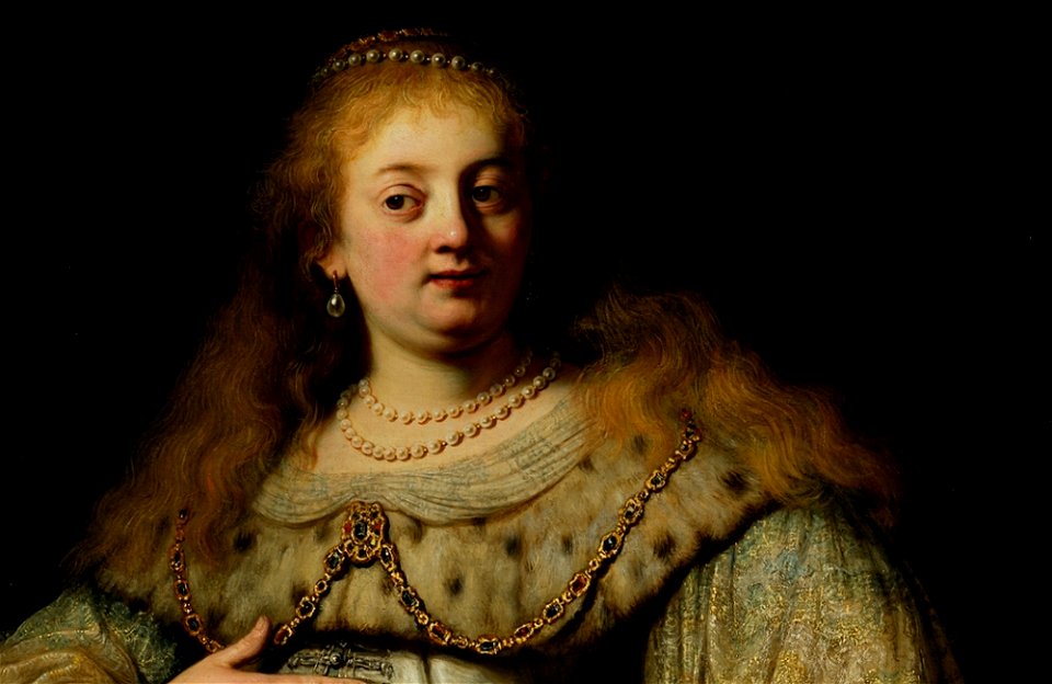 Rembrandt - Judith at the Banquet of Holofernes (previously known as Artemisia) - Detail Judith