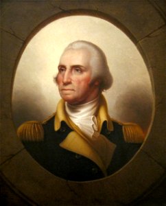 Rembrandt Peale - 'Porthole' portrait og George Washington, 1825-1860, Cincinnati Art Museum