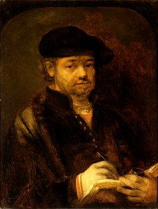 Rembrandt - Self-portrait 1656 Dresden. Free illustration for personal and commercial use.