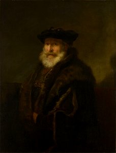 Rembrandt - A Rabbi in a Fur Cloak - RCIN 407807